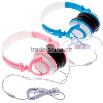 ICTI factory trendy fashion Childrens Over The Head Folding Kids Headphones for iPad android mobile phones