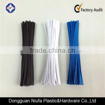 plastic twist tie with single metal wire for bread bags closuring