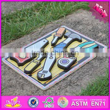 2016 новый дизайн образовательного идентификационного деревянного игрушки - паззла с фигурами для малышей W14D016 photo-2