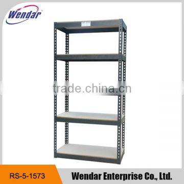 5-tier boltless garage warehouse rack ,adjustable display steel storage shelf