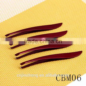 New Popular Style Wine Red Color Professional Beauty Salons Personalized Eyebrow Tweezers photo-4