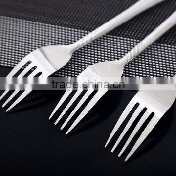High Quality Silver Stainless Steel Cake Fruit Forks Fully Stock photo-6