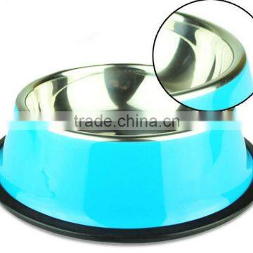Stainless Steel No Tip No Slip Pet Food Bowl for Puppy Dog Cat photo-3