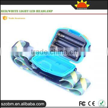 Multi Function Camping Headlamp 500Lm 3 Mode Red/White Light Led Headlamp photo-4