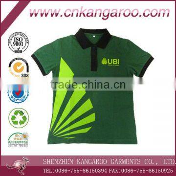 Custom printed logo staff cotton pique polo shirts for ladies