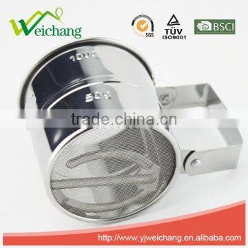 WCTS071A Stainless Steel 3-Cup Flour Sifter With Lid and Bottom Cover photo-3