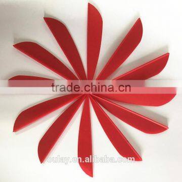 1.75" 2" 2.5" Parabolic TPU Plastic Vanes For Bow And Arrows