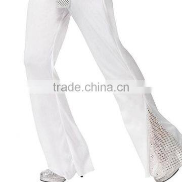 Wholesale Custom Women's Halloween White Top Pants and Belt 70's Disco Lady Costumes Adults photo-4