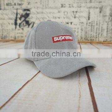 Corduroy Fabric Embroidery Patch Baseball Cap photo-5