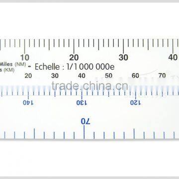 Kearing 34*320*1mm Plastic Flight Trainning Scale Rulers in for Pilot Students #KNM-4 photo-2