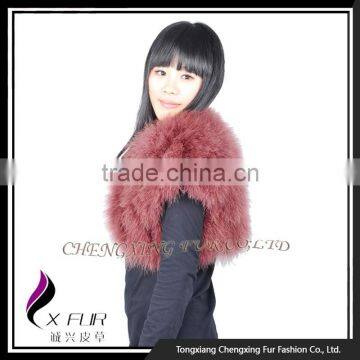 CX-G-B-249A Excellent Turkey Feather Beautiful Women Vest photo-3