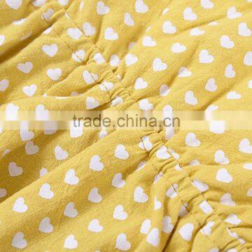 2017 New Design Hot Sale Summer Dress 2017 Wholesale Cotton Clothing Boutique Custom Kids Sleeveless Baby Little Girl Gold Dress photo-4