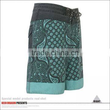 Boys Surf Wear Quick Dry Fabric Private Label Mens Swim Long Shorts photo-4