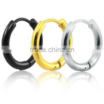 Zm53246a Circle Shape Hoop Earrings Women Wholesale Gold Color Earrings