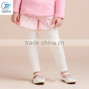 Winter Girls Short Pants And Legging Pices Jacquard Woolen Long Pant With Frill photo-2