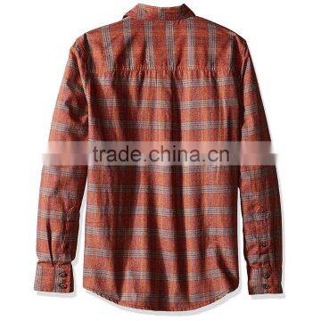 2016 Pure Cotton Casual Shirt Men's Flannel Plaid Shirt photo-2