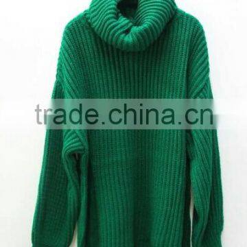 Runwaylover New Fashion 2017 Ladies Turtleneck Loose Knitted Sweaters photo-2