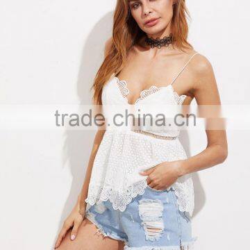 Runwaylover 5469 Europea SEXY STRAP LACE DESIGN SUMMER TOP photo-3