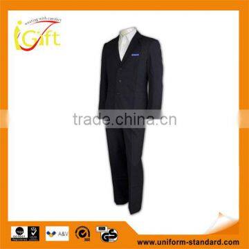 two button good quality anti-wrinkle customizable mens suit nice work suits