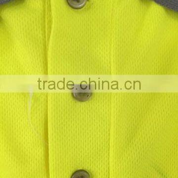 Fluorescent Long Sleeve hi Vis Safety Europe Birdeye Polyester Mens Reflective Polo Shirt photo-5
