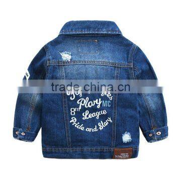 New Style Washing Long Sleeve Boys Kids Denim Jacket photo-2