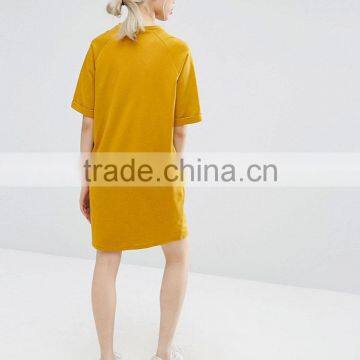 Guangzhou Shandao OEM Wholesaler Casual Summer Plain Dyed 180g 100% Cotton Elongated Tshirt Wholesale Maxi Skirts photo-2