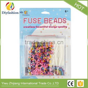 Fashion Mini Hama Perler Beads With Pegboard Iron Paper and Twezzer Fuse Beads Toys18010 photo-2