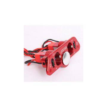 6STARHOBBY Heavy Duty Metal Dual Power Switch with Fuel Dot for RC Airplane