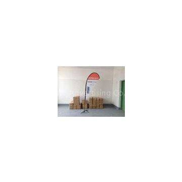 Single / Double Sides Teardrop Flag Banner With High Strength Fiber Glass / Alumium  Pole