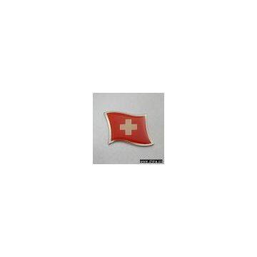 Flag pin badge