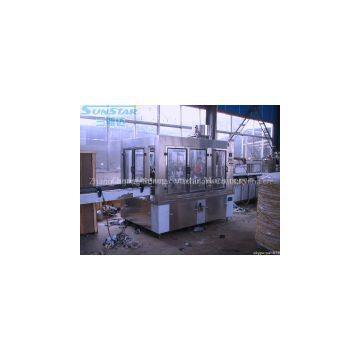 glass bottle washing, filling and capping monobloc(fruit juice hot filling machine)