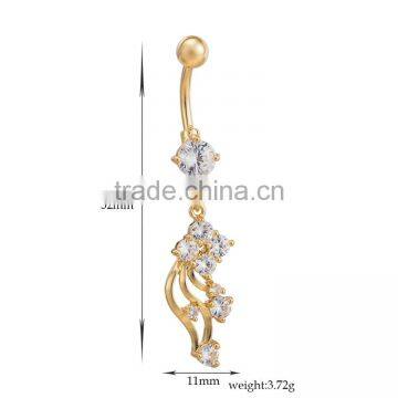 Navel Belly Ring Minimalist Pot Leaf Button Fashion Body Piercing Jewelry photo-5