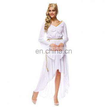 Fast Delivery Pure White Erotic V Neck T-shirt Women Beach Dress photo-3