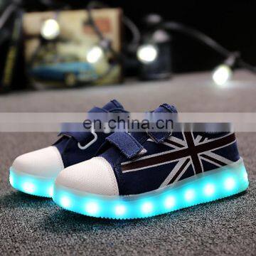 Latest Design USB Charge Children Kids Boys and Girls Light up Canvas Shoes LED Shoes photo-2