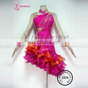 L-12255 Custom made ballroom latin competition dance dress