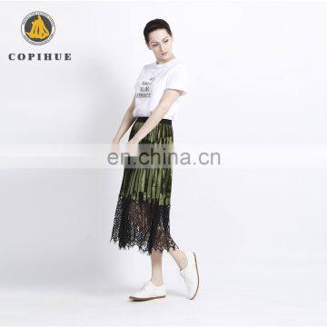 Golden Supplier Low Price Long Silk Skirt