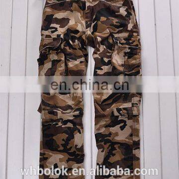 Custom made Military style cargo pants camo cargo 6 pockets cotton casual pants