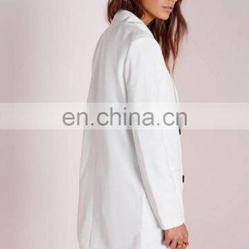 2016 Latest White Long Sleeve Fashion Ladies Blazer Designs photo-5