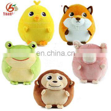 Promotional Stuffed Animal Round Shaped Plush Ball Dog Toy