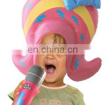 Inflatable Popstar Wig and Mic