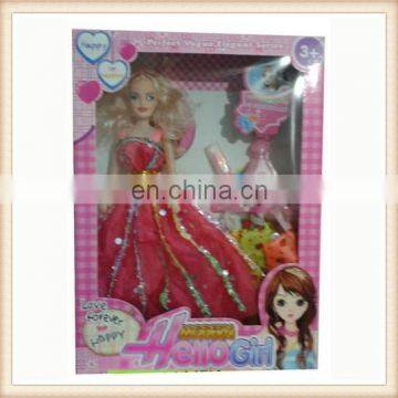 plastic beauty accessories girl doll toy