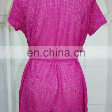 Lace Material Girl T-shirt at the Top of the World Design for Good Sale photo-5