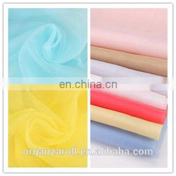 2015 most popular various color silk organza fabric