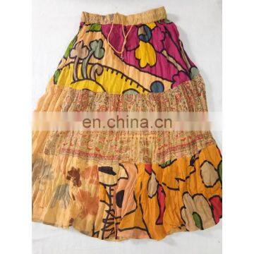 Rajasthani Art Printed Handmade Cotton Printed Long Skirt girls' dress