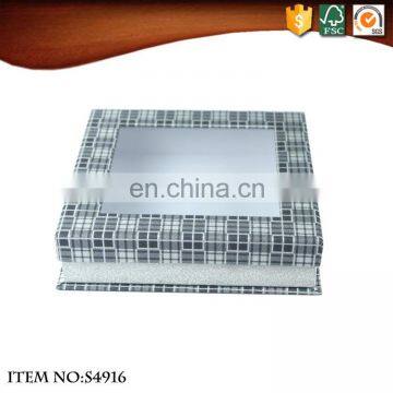 Glitter Square Paper Gift Packing Box With Window photo-2