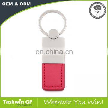 promotional high quality leather keychain with custom logo