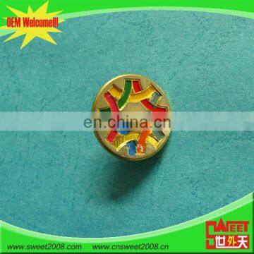 enamel custom shape die cast metal badge