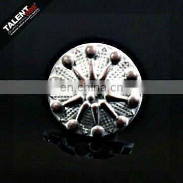 custom fashion design metal button for jeans garment