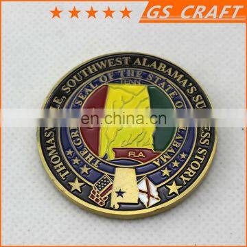 Stainless steel promotional suppliers metal gold memory coin