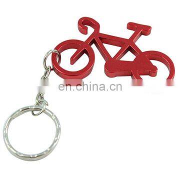 High quality colorful fashion cute metal bike bottle opener keychain